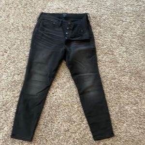 J Crew Factory high waisted black jeans